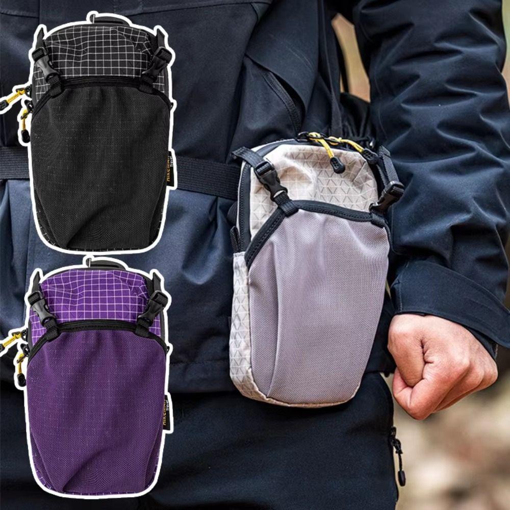 Backpack Expansion Water Bottle Holder Bag Quick-Adjust Strap Phone Waist Pack Phone Accessories