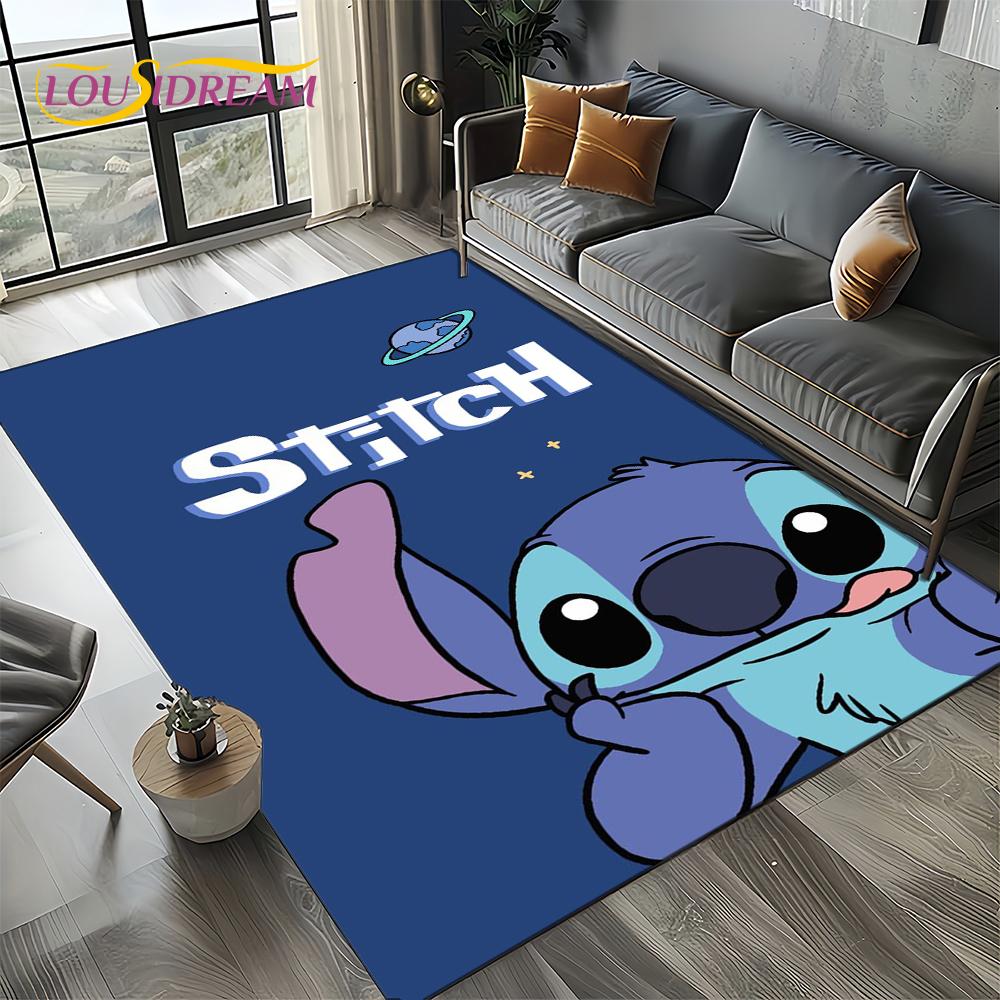 27 Style Cute Stitch  Cartoon 3D Carpet Rug for Home Living Room Bedroom Sofa Doormat Decor,Child Non-slip Floor Mat Gifts