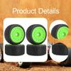 4 Pieces RC Wheel Rims Replaces Professional Lightweight Upgrade Part 1/28 Car