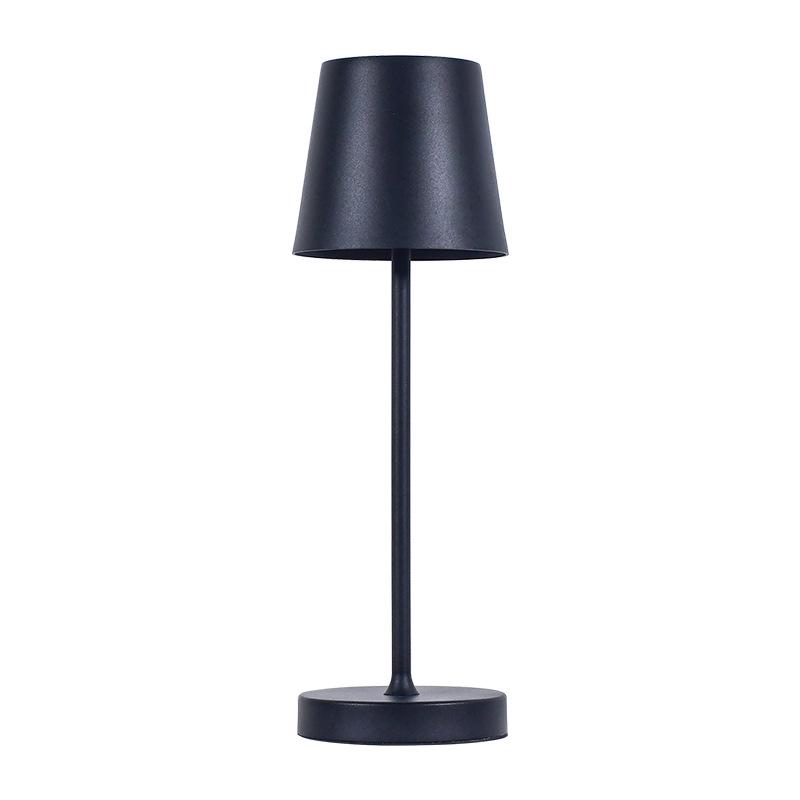 LED Rechargeable Metal Touch Dimming Desk Lamp for Western Restaurant Tabletop Atmosphere