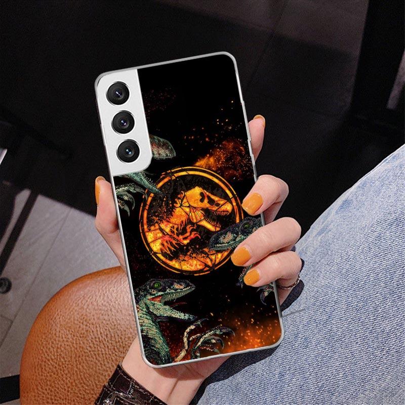 J-Jurassic Park Dinosaur World Phnoe Case for Samsung Galaxy S26 S25 Edge S23 S24 Ultra S22 Plus S21 S20 FE Unique Cover Soft Co