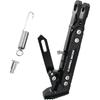 Motorcycle Universal Kickstand Adjustable Modified CNC Aluminum Alloy Adjustable Tripod Holder Kickstand Foot Side Support Stand Motor Scooter