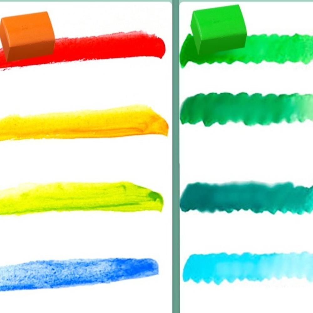 Mini-portable Solid Watercolor Pigment with Carrying Case Water Color Set  for Artists Painting