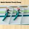 Aluminum Zinc Zinc Alloy Quick Release Clamp Quick Ratchet Rail Clamp 2pcs Set Guide Rail Clamps  MFT Table