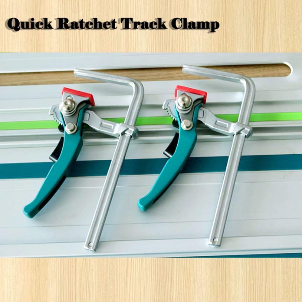 Aluminum Zinc Zinc Alloy Quick Release Clamp Quick Ratchet Rail Clamp 2pcs Set Guide Rail Clamps MFT Table