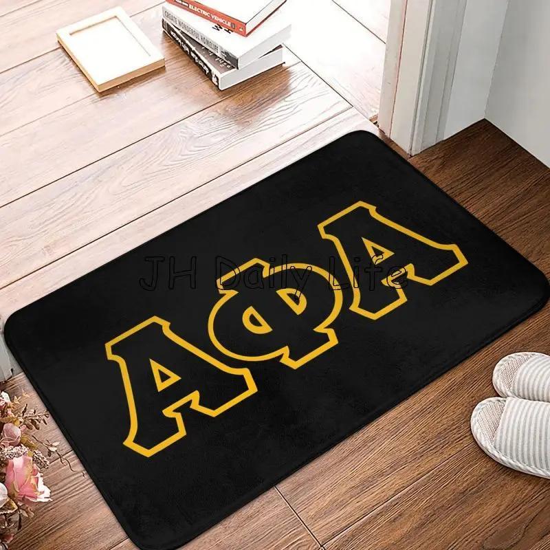 Alpha Phi Alpha Print Doormat Home Carpet Decor Soft Living Dining Room Bathroom Non-Slip Rug for Front Door Entrance Floor Mat