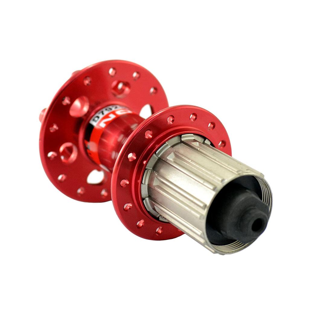NOVATEC D791SB D792SB MTB 28 Hole Disc Hubs NA2355 + w/Skewers,1 Pair, Red,
