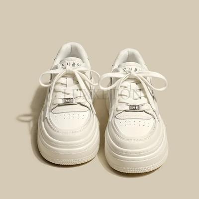 Модные женские туфли из вулканизированной кожи, повседневные классические туфли из однотонной искусственной кожи, женские белые туфли, кроссовки для женщин