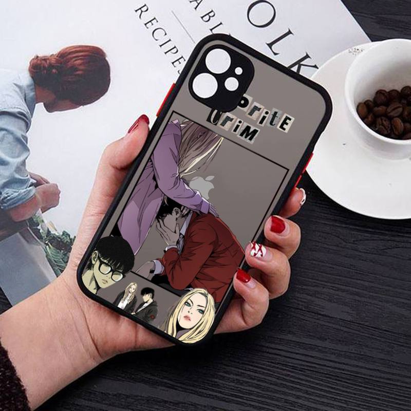 Ветрозащитный чехол для телефона Webtoon для iPhone X XR XS 7 8 Plus 11 12 13 pro MAX 13mini, полупрозрачный матовый чехол