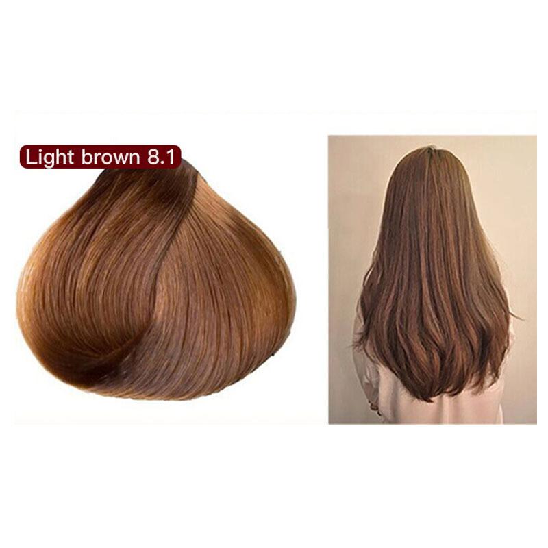 Натуральный шампунь для быстрой окраски волос, окрашивающий аргановое масло, темно-коричневый цвет, шампунь для окрашивания седых волос Mokeru argan