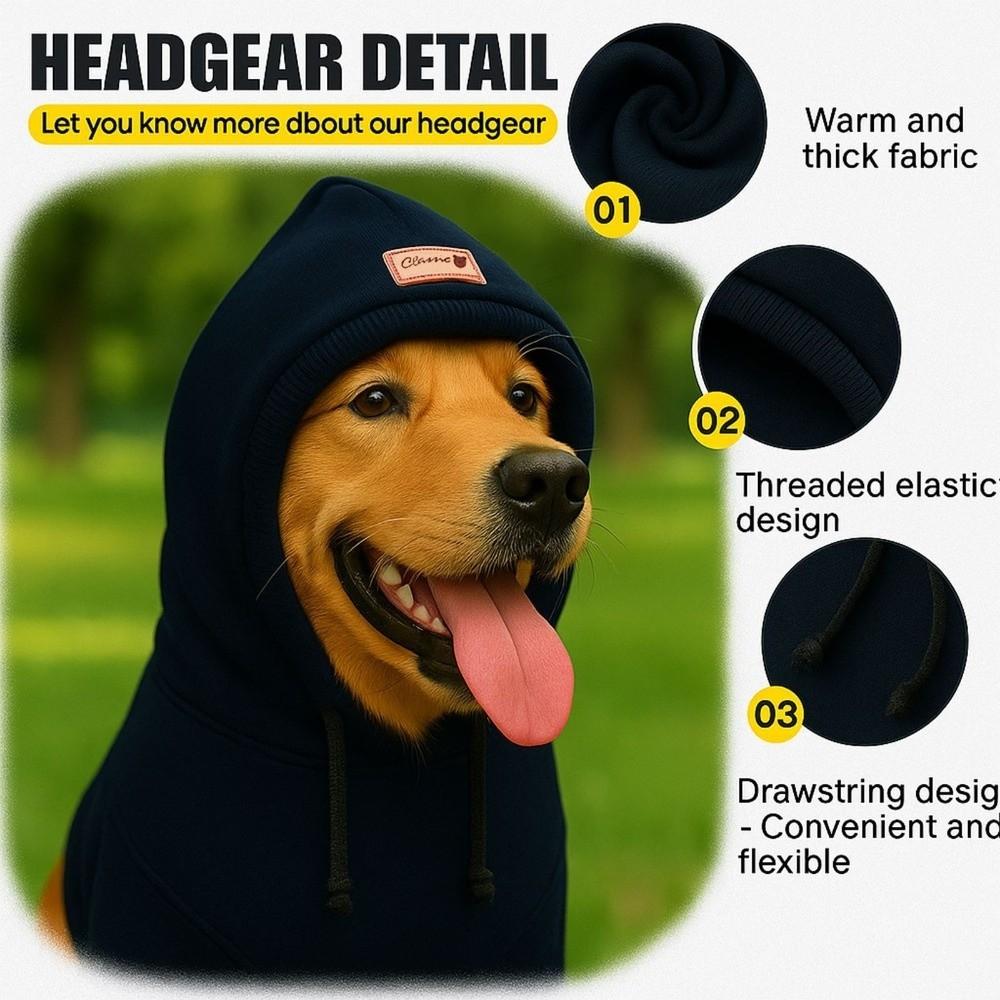 Elastic Band Pet Windproof Hat Noise-Proof Soothing Ear Cover Dog Grooming Earmuff  Pet Grooming