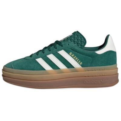 Кроссовки женские Gazelle Bold Collegiate Green Off-White Gold-Metallic JI0325