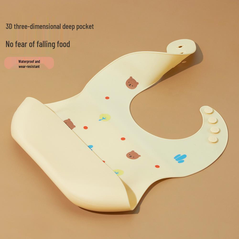 Adjustable Waterproof Silicone Bib for Babies and Children