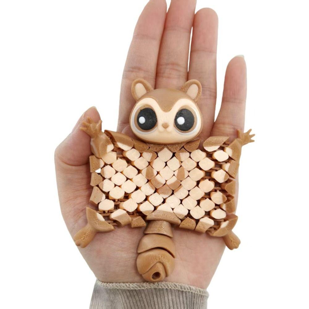 Cute Flying Squirrel Pendant Creative 3D Printed Simulation Toy  Model Display