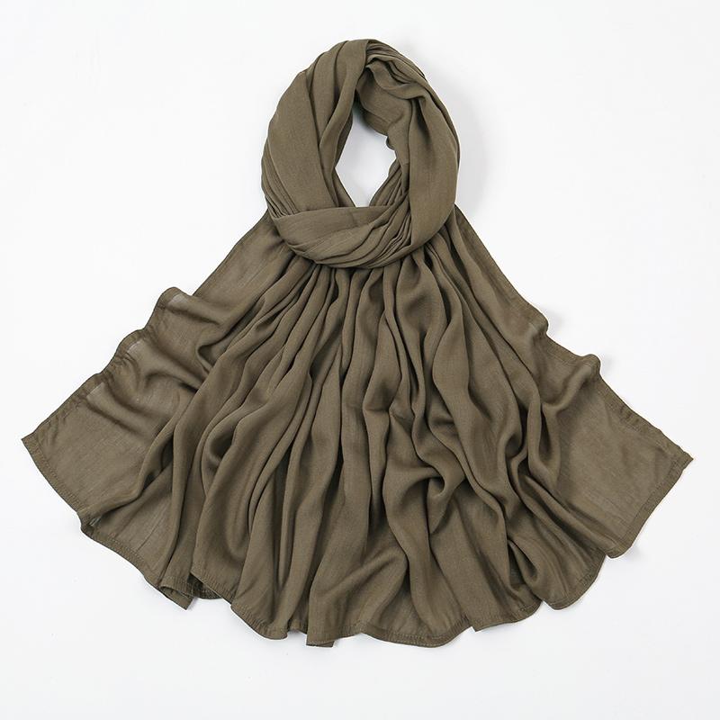 Новые вискозные хлопковые хиджабы Шарф-накидка Женский мусульманский хиджаб Шарф Более широкая повязка на голову Многоцветный модальный платок на голову Большого размера Тюрбан