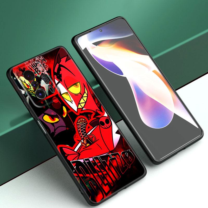 Аниме Helluva Boss Черный силиконовый чехол для телефона для Xiaomi Mi 9 SE 8 10 10T 11 12 13 Lite 9T 11T 12S 12T 13T 14 Pro 5G NE 11i 12X