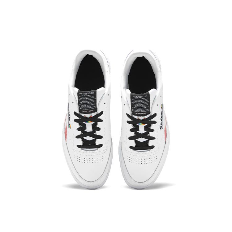 Reebok Кроссовки унисекс Club C Revenge Pride Белая обувь - Белый Core - Черный FY7514