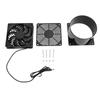 Solar Exhaust Fan Kit 2600RPM 430CFM Efficient Cooling Ventilation Fan Kit for Home RV Warmhouse