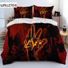 Slayer Heavy Metal Band Music Comforter Bedding Set,Duvet Cover Bed Set Quilt Cover Pillowcase,King Queen Size Bedding Set Gift