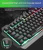 Limei T21 Проводная светящаяся металлическая клавиатура и мышь в комплекте - механическая игровая для настольного компьютера/ноутбука