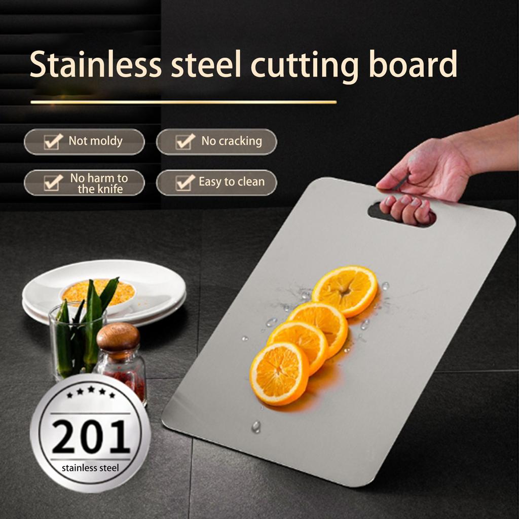 Разделочные доски из нержавеющей стали — Разделочные доски из нержавеющей стали для кухни — Новейшая гигиена и долговечность, двусторонний коврик для резки из нержавеющей стали