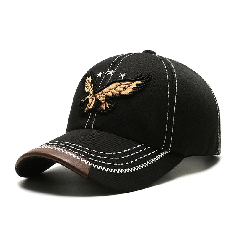 Головные уборы мужские и женские бейсболки на все времена года с вышивкой орла в корейском стиле, модная повседневная солнцезащитная кепка для пар