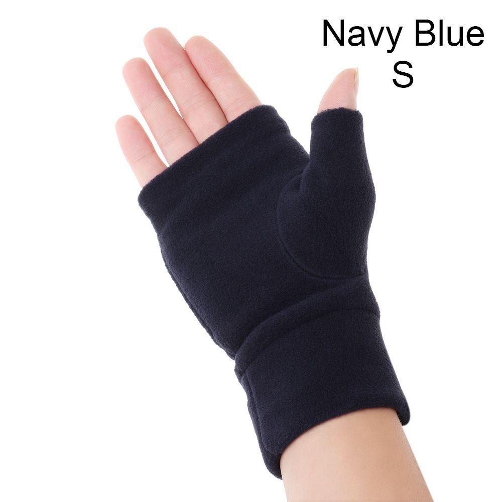 Windproof Fleece Touch Screen Warm Mittens Fingerless Gloves Half Finger Gloves Driving Gloves