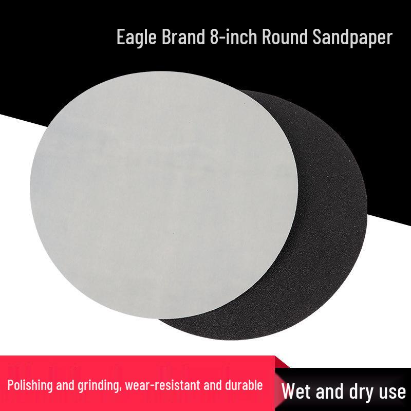 Металлографическая наждачная бумага Eagle Brand, 8 дюймов, 220 мм, для влажного/сухого использования, с клеевой основой, для полировки и шлифовки