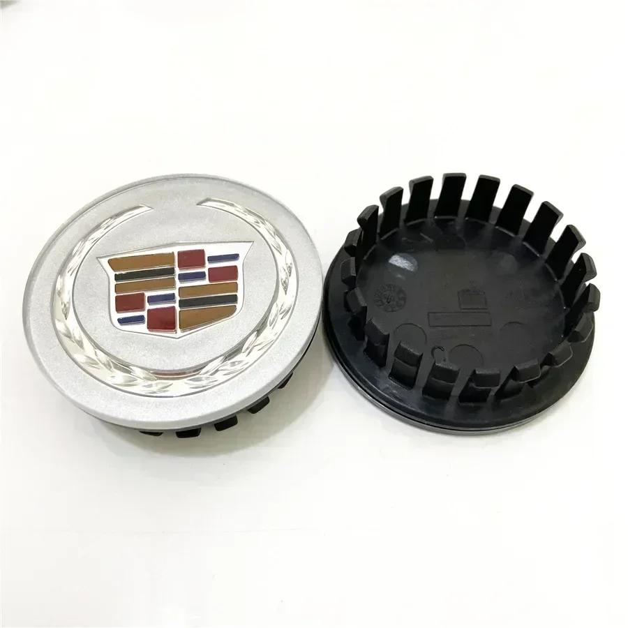 67mm Car Wheel Center Hub Cap Rim Cover Stickers for Cadillac CT5 STS XLR CT4 GT4 SLS SLR XT6 Escalade XT4 XT5 SRX XTS ELR BLS