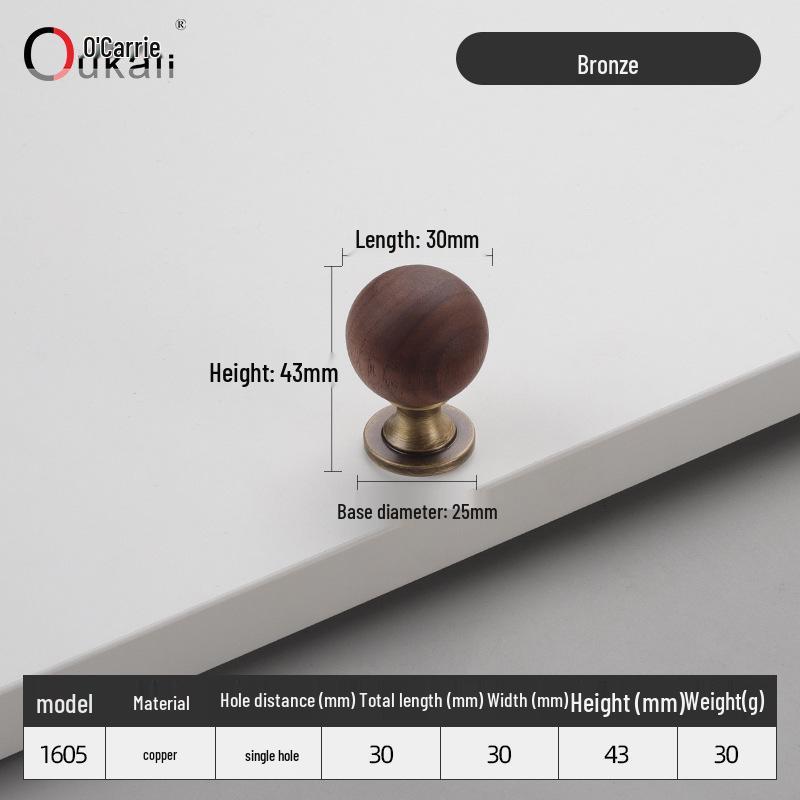 Красочная керамическая ручка для шкафов и ящиков - Круглая, одно отверстие