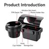 Car Side Door Cup Stand Phone Holder Mount with Hanging Storage Pocket Auto Interior Rack