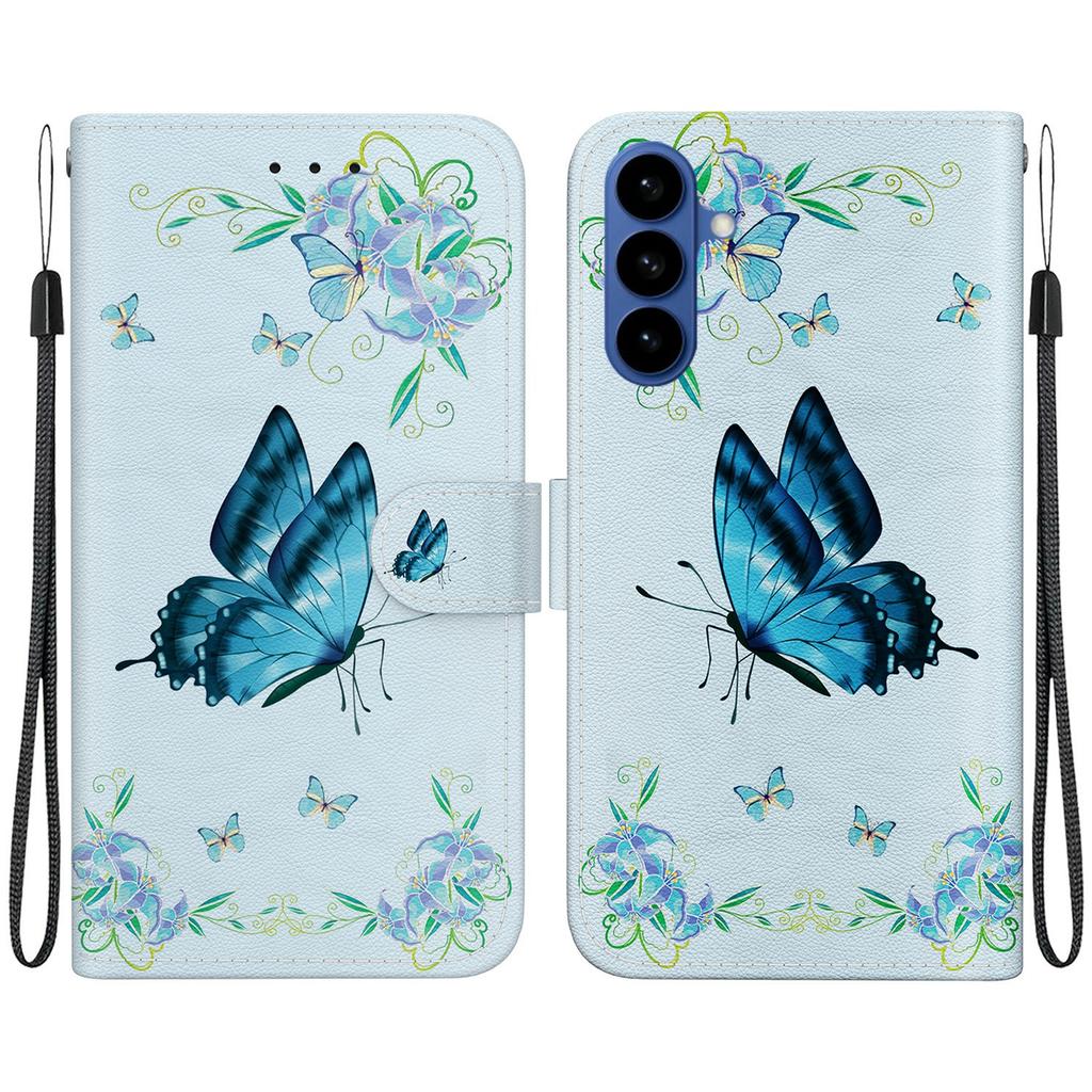 For Samsung Galaxy A57 5G Wallet Phone Case Anti-Drop Pattern Printing Leather Flip Cover with Strap