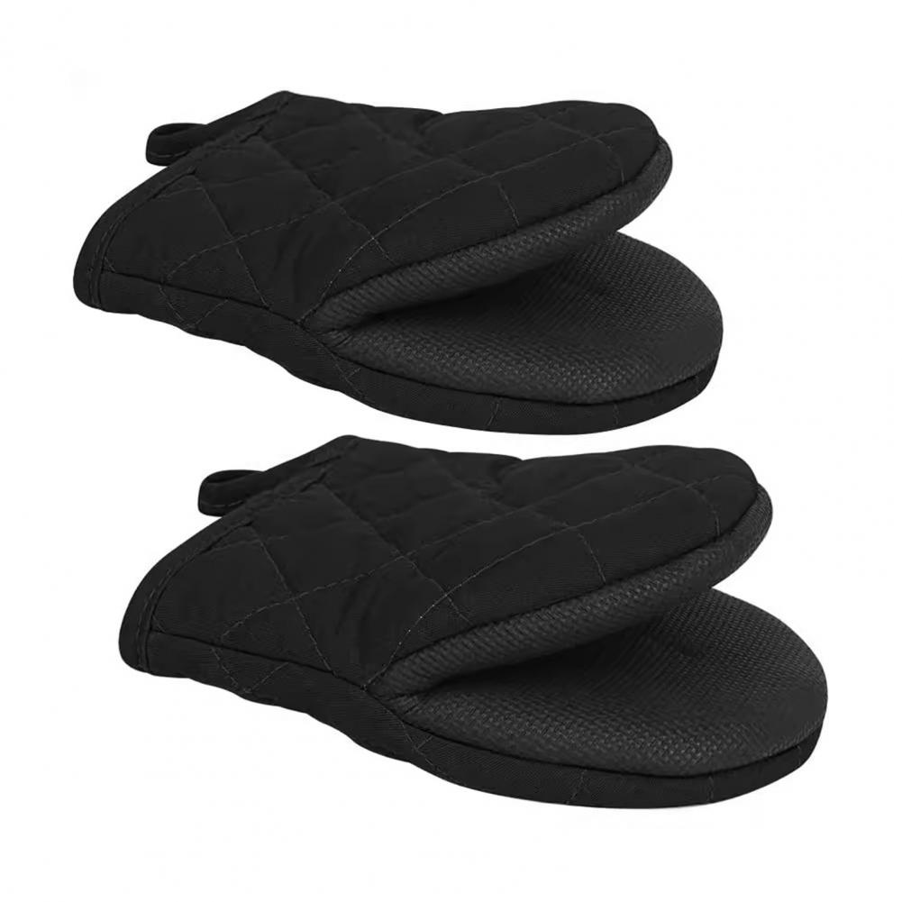 Pot Rack Oven Mitts Kitchen Oven Mitts Heat Resistant Oven Mitts with Non-slip Grips for Grilling Cooking 2 Pack Kitchen Baking