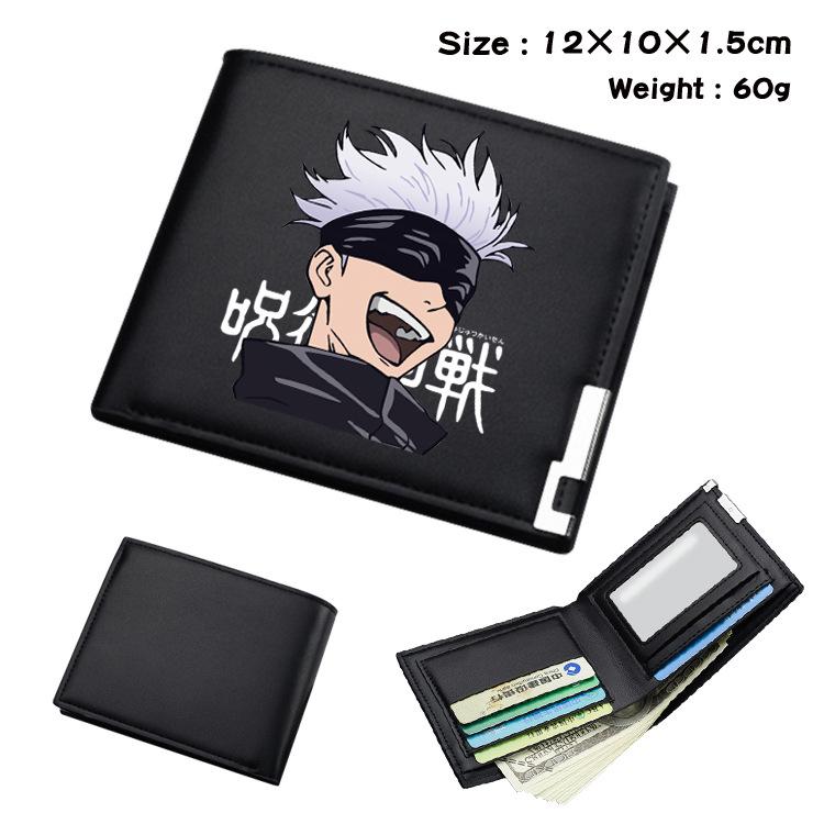 Jujutsu Kaisen Anime Wallet PU Leather Short Coin Purse Card Holder for Students