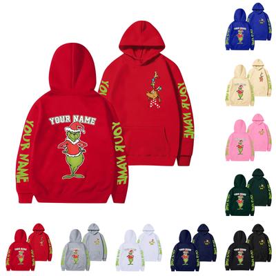 Женская мода повседневный принт повседневный длинный рукав круглый вырез толстовка топ