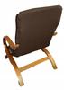 Finka Armchair Cover, Brown, Thick Velvet