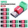 10 шт. Плата для тестирования быстрой зарядки PD USB Type-C 5-20 В Регулируемая 100 Вт PD3.0/2.0 BC1.2 Защита от перегрева Модуль питания