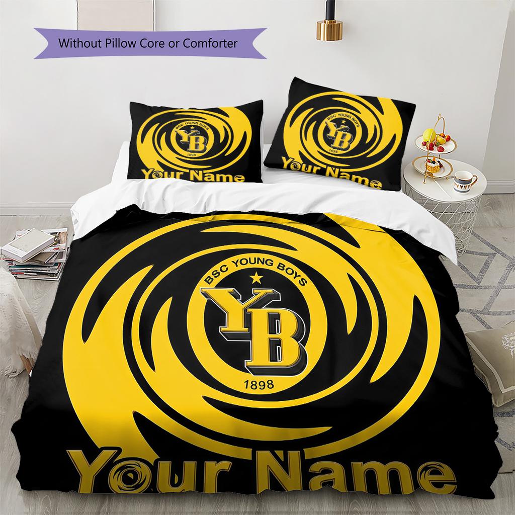 Custom Name BSC Young Bedding,Quilt Set Quilt Cover Pillowcase Home Birthday Gift(1 * duvet cover + 2 * pillowcase, without core) -HE37