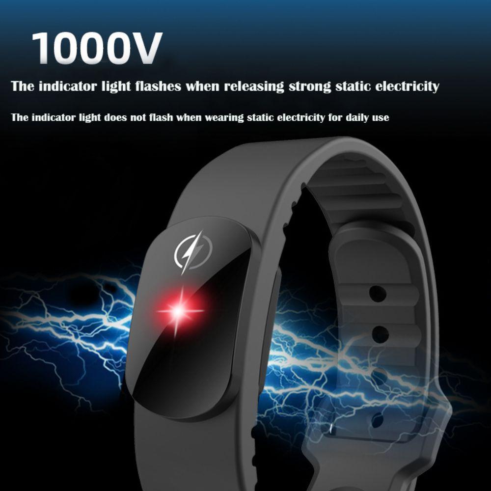 Силиконовый антистатический браслет M12-SE Сниматель статического электричества Статический элиминатор человеческого тела