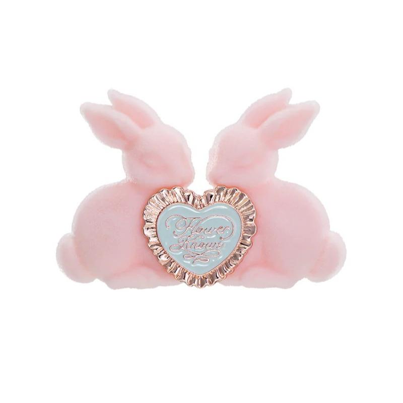 Кисть для румян серии Bunny Garden от Flower Knows - Инструмент для макияжа, кисть для пудры и хайлайтера из шерсти