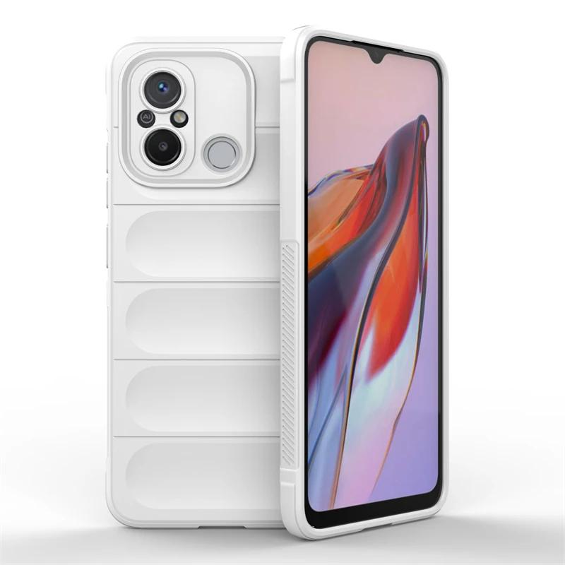 Для Xiaomi Redmi 9 9C 10 10C 12 12C 4G Задняя крышка Чехол для телефона Мягкий Жидкий Силикон Противоударный Защитный Funda Coque Чехлы