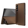 Flip Kevlar Pattern Leather Phone Case for Samsung Galaxy Z Fold 7 6 5 4 3 8 Fold8 Ultra Luxury Shockproof Back Cover YYC002