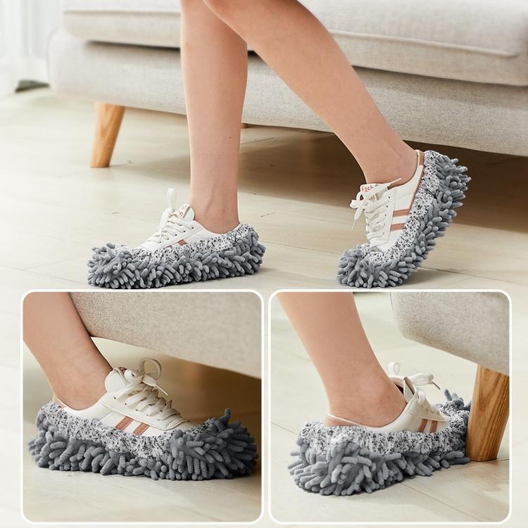 Dust Mop Slipper Lazy Dusting Cleaning Foot Sock Shoe Polishing Cover Cleaner Household Cleaning