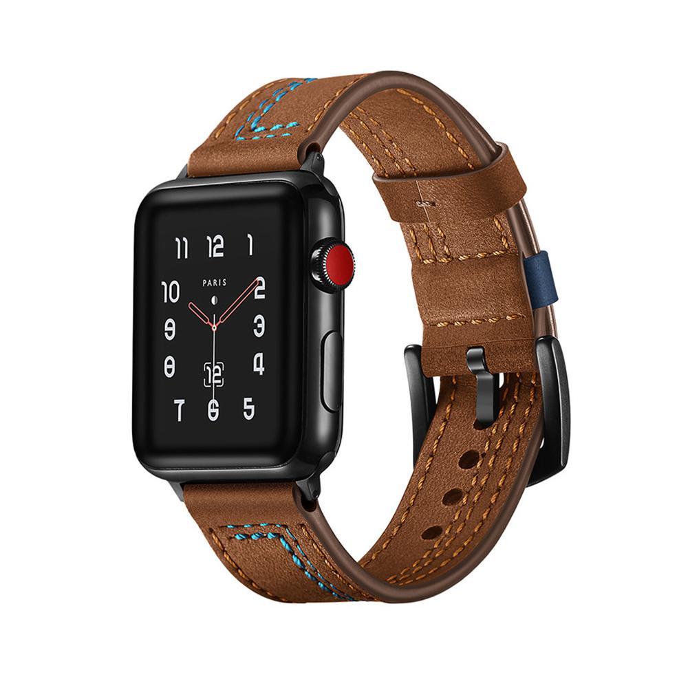 Кожаный ремешок для Apple watch band 44 мм 40 мм 45 мм 41 мм 42 мм/38 мм Натуральная кожа ремешок для часов браслет iWatch series 5 4 3 se 6 7