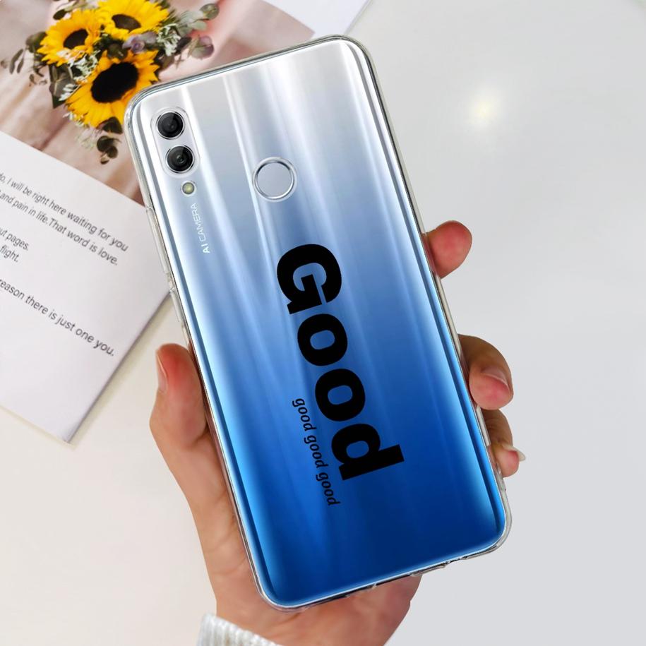 Чехол для Honor 10 Lite Honor 10i Ударопрочный чехол HRY-LX1T HRY-LX2 Стильный Цветочный Мягкий силикон Прозрачный ТПУ Funda Для Honor10 Capa