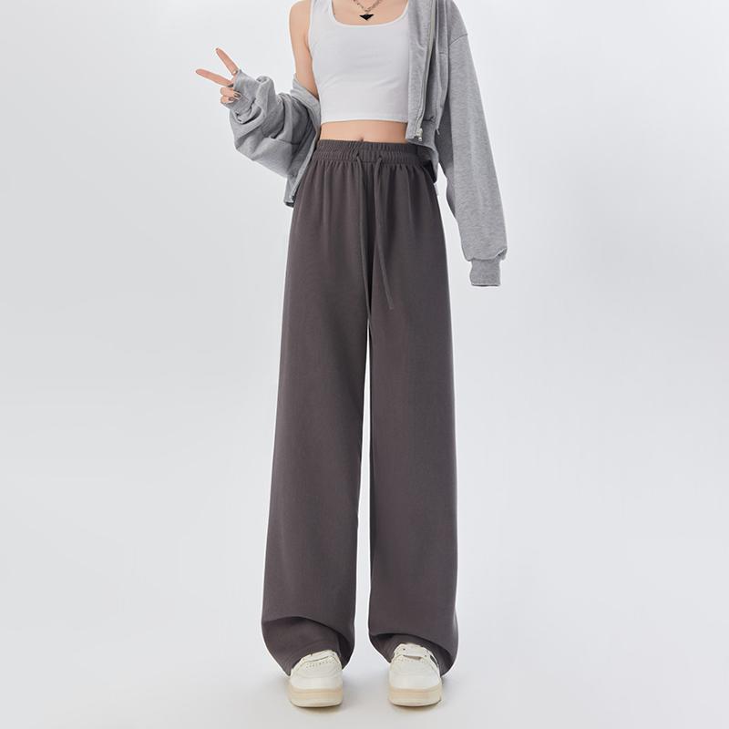 Спортивные штаны для бега, женские широкие мешковатые брюки, весенние летние женские брюки большого размера с высокой талией, женские спортивные штаны, брюки