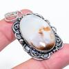 Natural Boulder Opal Gemstone Handmade 925 Sterling Silver Pendant 2.17" Q2j64