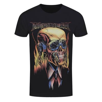 Футболка Megadeth с пламенным Виком, официальная, новая, черная