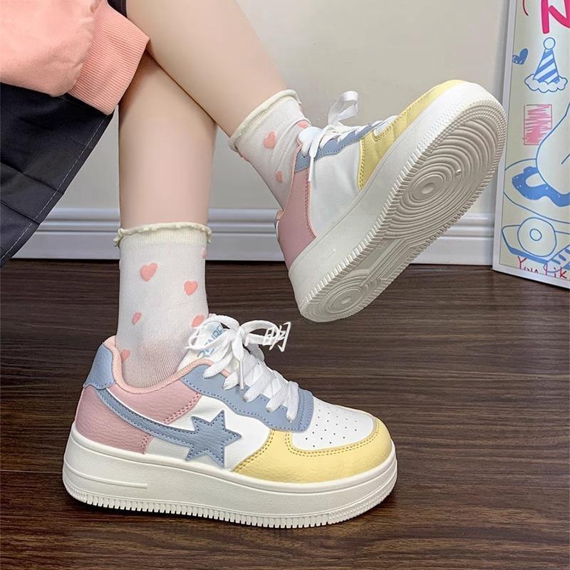 Женские кроссовки с низким верхом, повседневная обувь, симпатичная женская обувь для скейтбординга, женская обувь, удобные туфли на плоской платформе, женская вулканизированная обувь