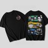 Japan Anime Demon Slayer Graphic Print T-shirt Men Women Loose Casual Oversized Cotton Top Streetwear Y2K Harajuku Fashion Top Summer New Tee